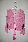 +MBADG #31-445  "Together Fancy Embelished Pink Silk Tie Bottom Jacket"