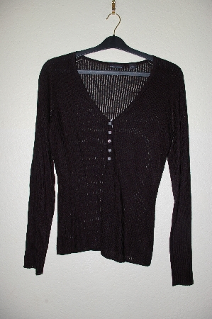 +MBADG #31-436  "Moda International Fancy Black Knit Sweater"
