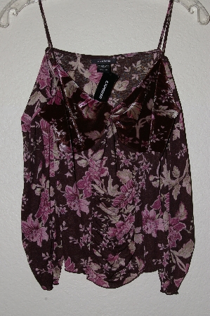 +MBADG #31-421  "Express Fancy Floral Stretch Top"