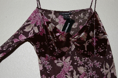 +MBADG #31-421  "Express Fancy Floral Stretch Top"