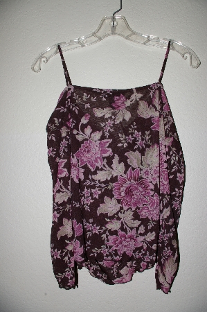 +MBADG #31-421  "Express Fancy Floral Stretch Top"