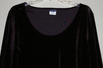 +MBADG #31-544  "Boston Proper Black Velvet Top"