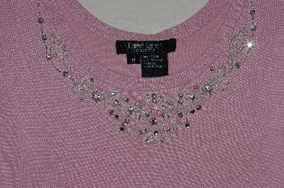 +MBADG #31-569  "Karen Kane Fancy Embelished Pink Knit Tank"
