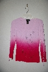 +MBADG #3-009  "Carina Fancy Tow-Tone Pink Bead Embelished Sweater"