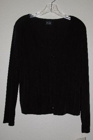 +MBADG #3-058  "JKLA California Black Stretch Cardigan With Built In Tank"