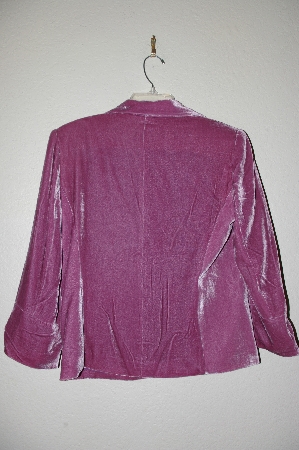 +MBADG #3-090  "Boston Proper Mauve Fancy Velvet Jacket"