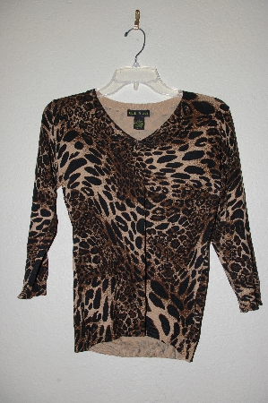 +MBADG #28-509  "Faith & Zoe Fancy Animal Print Sweater"