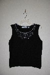 +MBADG #28-517  "Marisa Christina Black Knit Embelished Tank"