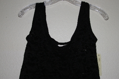 +MBADG #28-440 "Mainbocher Fancy Black Lace Stretch Tank"