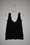 +MBADG #28-440 "Mainbocher Fancy Black Lace Stretch Tank"