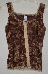 +MBADG #28-450  "Silvergate Fancy Brown Lace Tank"