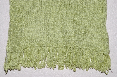 +MBADG #26-060  "Q Point Lime Green Fancy Knit Tank"