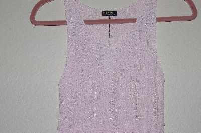 +MBADG #26-070  "Q Point Fancy Pink Knit Tank"