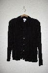 +MBADG #26-027 "Coldwater Creek Black Stretch Button Front Cardigan"