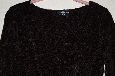 +MBADG #26-034  "It's Our Time Fancy Knit Black Chenille Sweater"