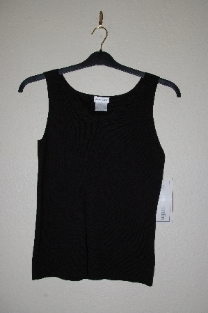 +MBADG #11-082  "Pierre Cardin Black Knit Tank"