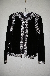 +MBADG #11-140  "Victor Costa Black Velvet Embelished Dinner Jacket"