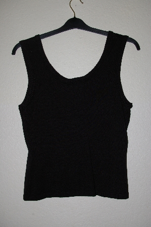 +MBADG #11-145  "Karen Kane Black Knit Jeweled Tank"