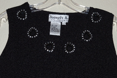 +MBADG #11-153  "Joseph A Black Heart Cut Out Knit Tank"