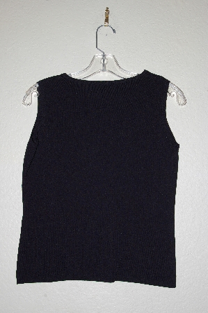 +MBADG #11-153  "Joseph A Black Heart Cut Out Knit Tank"