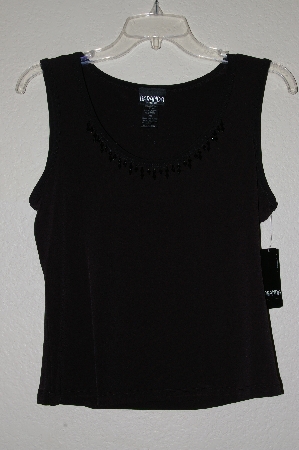 +MBADG #11-158  "Baranda Petites Embelished Black Stretch Tank"