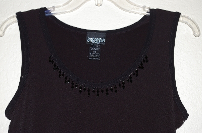 +MBADG #11-158  "Baranda Petites Embelished Black Stretch Tank"