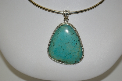 +MBA #7603   Light Blue Turquoise Pendant