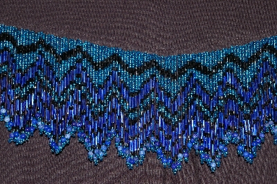 +MBADG #55-233  "Country Tease By Adobe Rose One Of A Kind Black Hand Beaded Western Shirt"