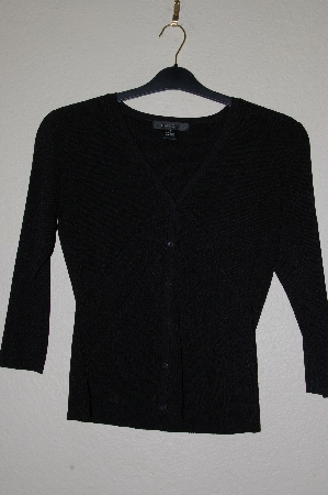 +MBADG #55-257  "C'est City Fancy Black Knit Cardigan"