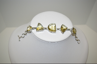 +MBA #7645   "Lemon Quartz Sterling Bracelet