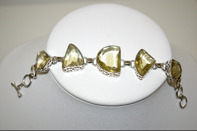 +MBA #7645   "Lemon Quartz Sterling Bracelet
