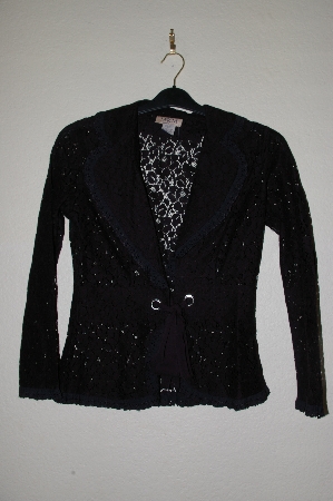+MBADG #55-037  "M.K.M. Designs Fancy Black Lace Jacket"