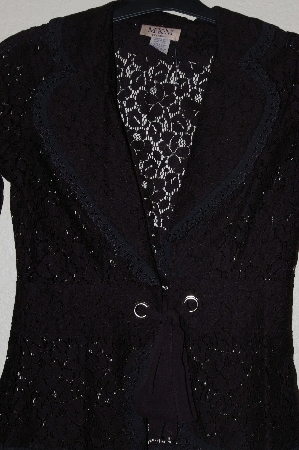 +MBADG #55-037  "M.K.M. Designs Fancy Black Lace Jacket"