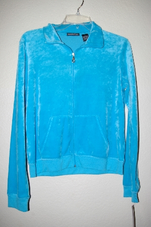 +MBADG #55-164  "Simply By E TQ Blue Velvet Jacket"