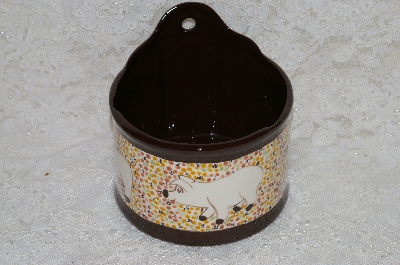+MBADG #31-603 "1986 Hand Made Ceramic Pig Wall Hanger"