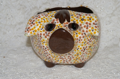 +MBADG #31-583  "1986 Hand  Made Pig Flower Pot"