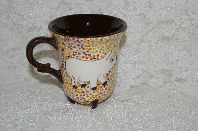 +MBADG #31-096  "1986 Hand Made Pig Coffee Mug"