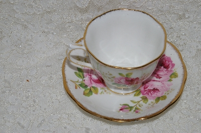 +MBADG #31-120 "American Beauty Royal Albert  Tea Cup & Saucer Set"