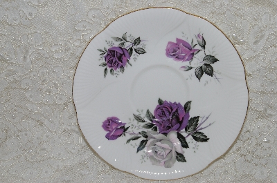 +MBADG #31-108  "Royal Albert Purple Rose Saucer"