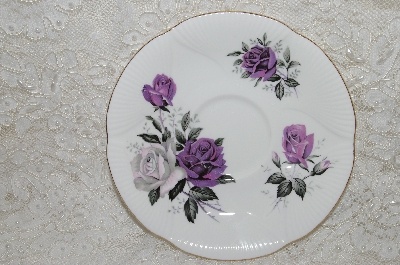 +MBADG #31-108  "Royal Albert Purple Rose Saucer"