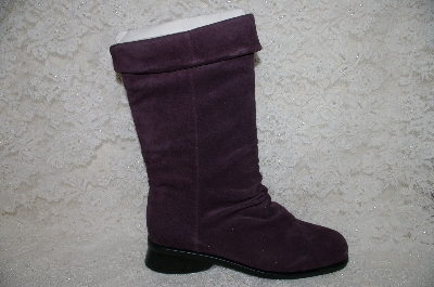 +MBAB #29-126  "Markon Purple Suede Pull-On Scrunch Boots"
