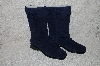 +MBAB #29-120  "Markon DK Blue Suede Pull-On Scrunch Boots"