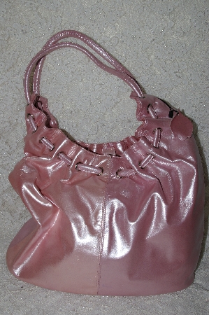 +MBAB#29-015  "The Find Pink Shinny Leather Hand Bag"