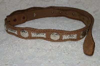 +MBAB #29-196  "Fancy Metal Concho Mans Belt"