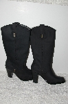 +MBAB #99-174  "Colin Stuart Black Leather Pull On Boots"