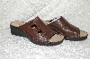 +MBAB #99-071  "Ducks Head Brown Leather Shelly  Open Toe Sandle"
