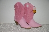 +MBAB   #99-152  "Dingo Pink Suede & Leather Cowboy Boots"