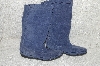 +MBAB #99-321  "Minnetonka Blue Suede Pull On Boots"