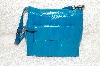 +MBAB #99-329  "1990's Eelskin Turquoise Hand Bag With Straps"