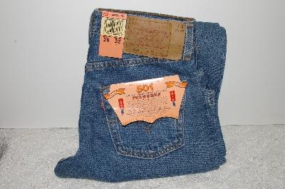 +MBAG #25-350  "Levi's Womens Medium Blue Denim Size 29x32 501 Jeans"